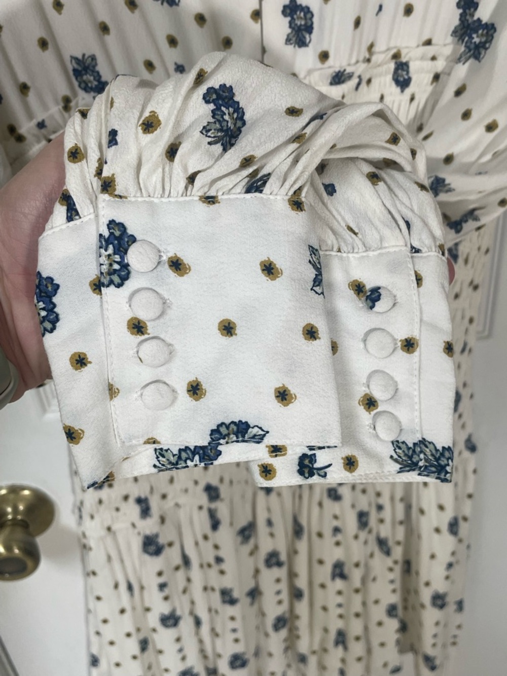 Free People Dress Mini Large Milkmaid Cottagecore Two Faces Ruffle Summer Boho - Picture 8 of 11